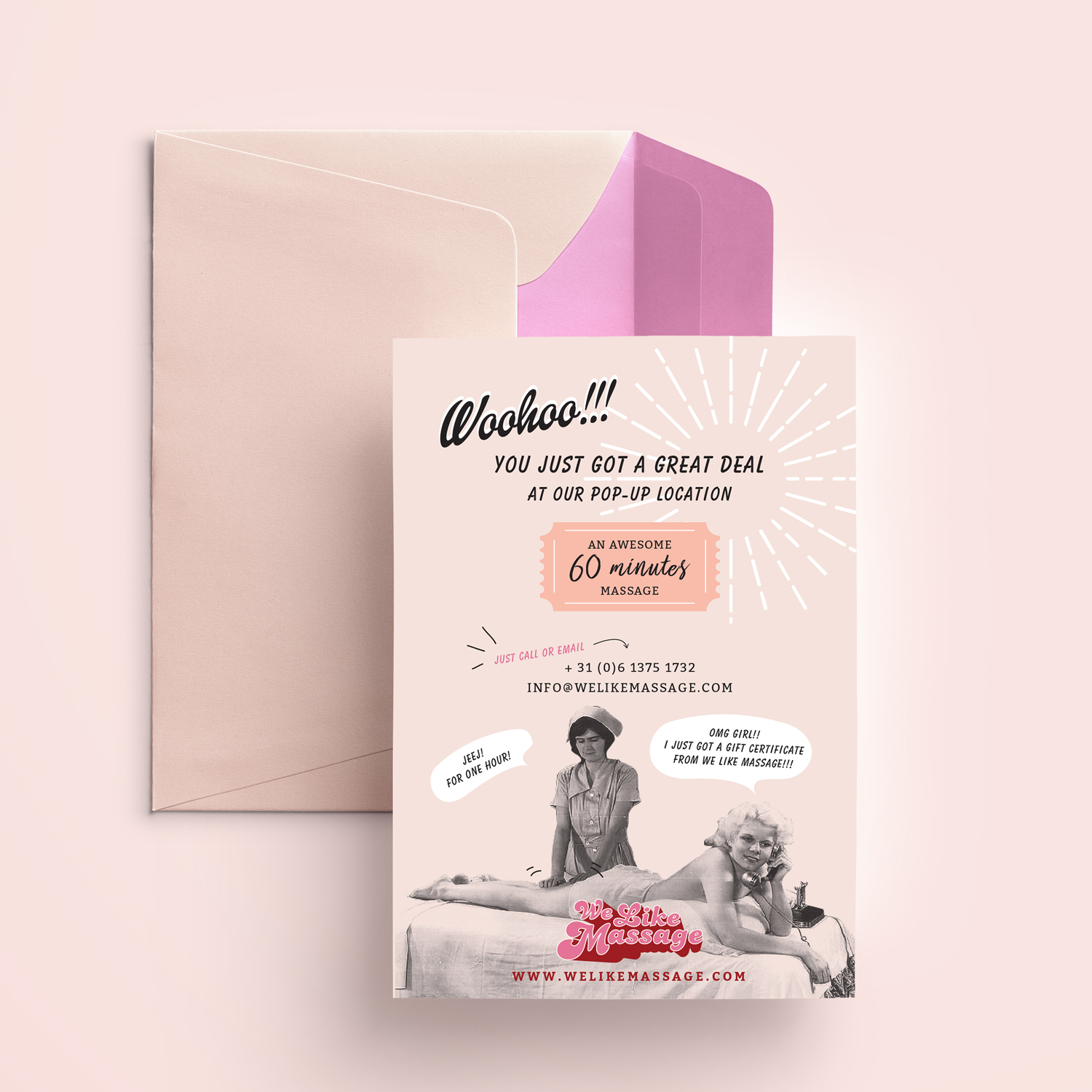 Massage Company giftcard design byKatrien
